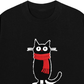 Áo Thun Relaxed Fit Red Scarf Cat