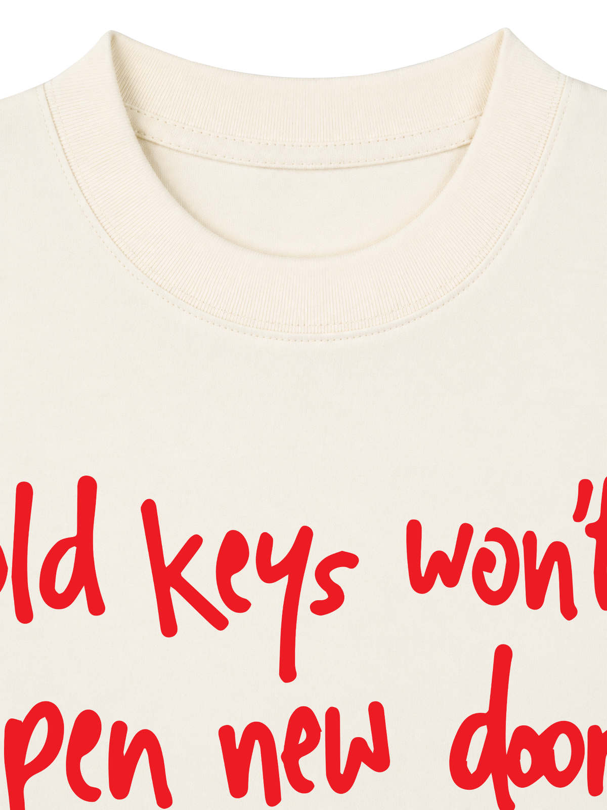 Áo Thun Boxy Old Key Won't Open New Doors