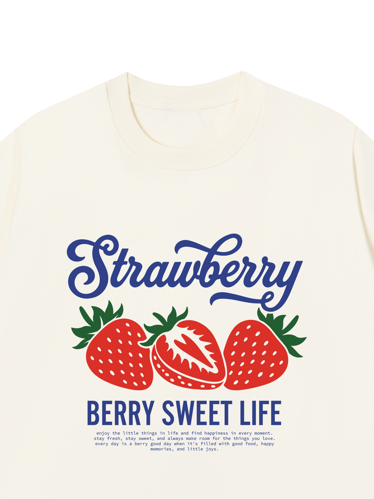 Áo Thun Relaxed Fit BERRY SWEET LIFE