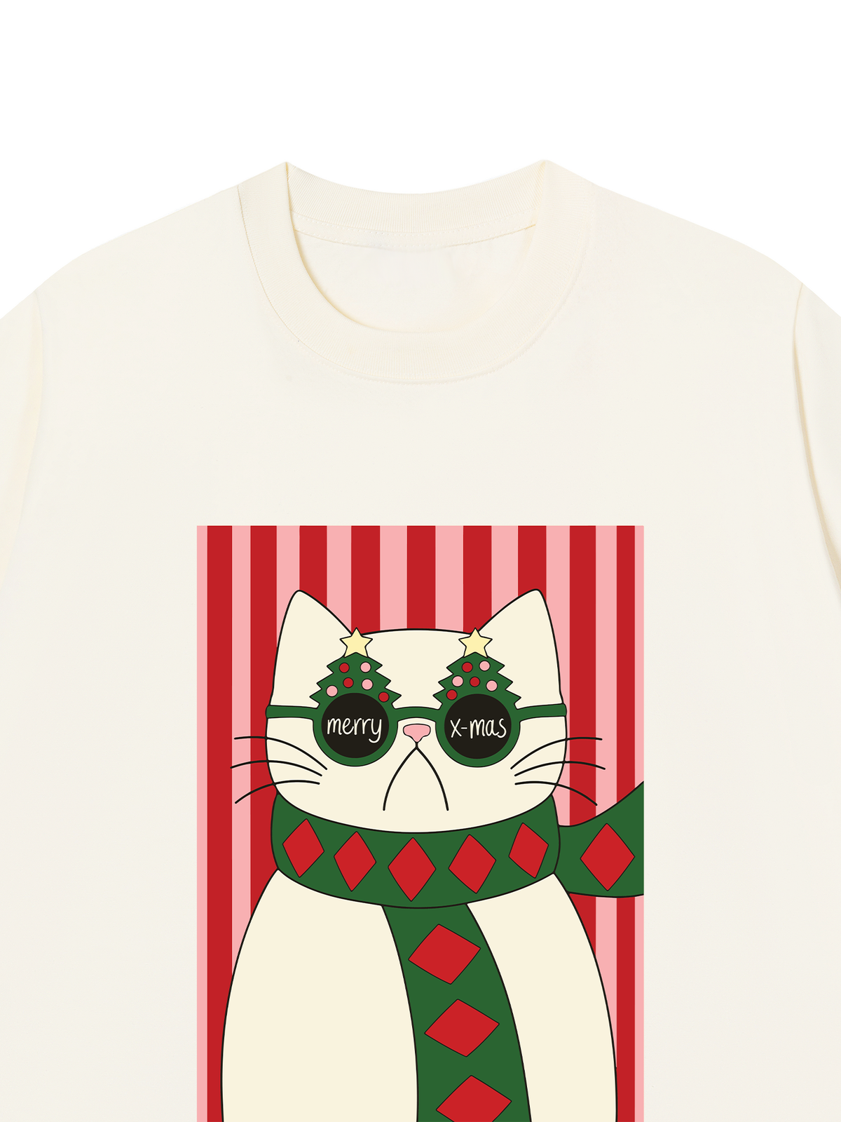 Áo Thun Relaxed Fit Meowy Christmas
