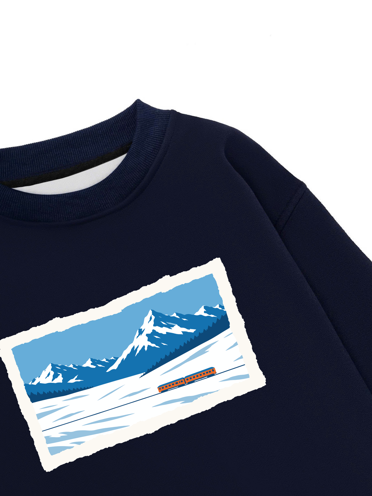 Áo Sweater Nỉ Hai Da Frozen Passage