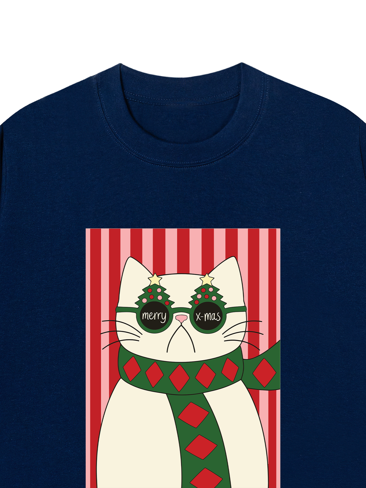 Áo Thun Relaxed Fit Meowy Christmas