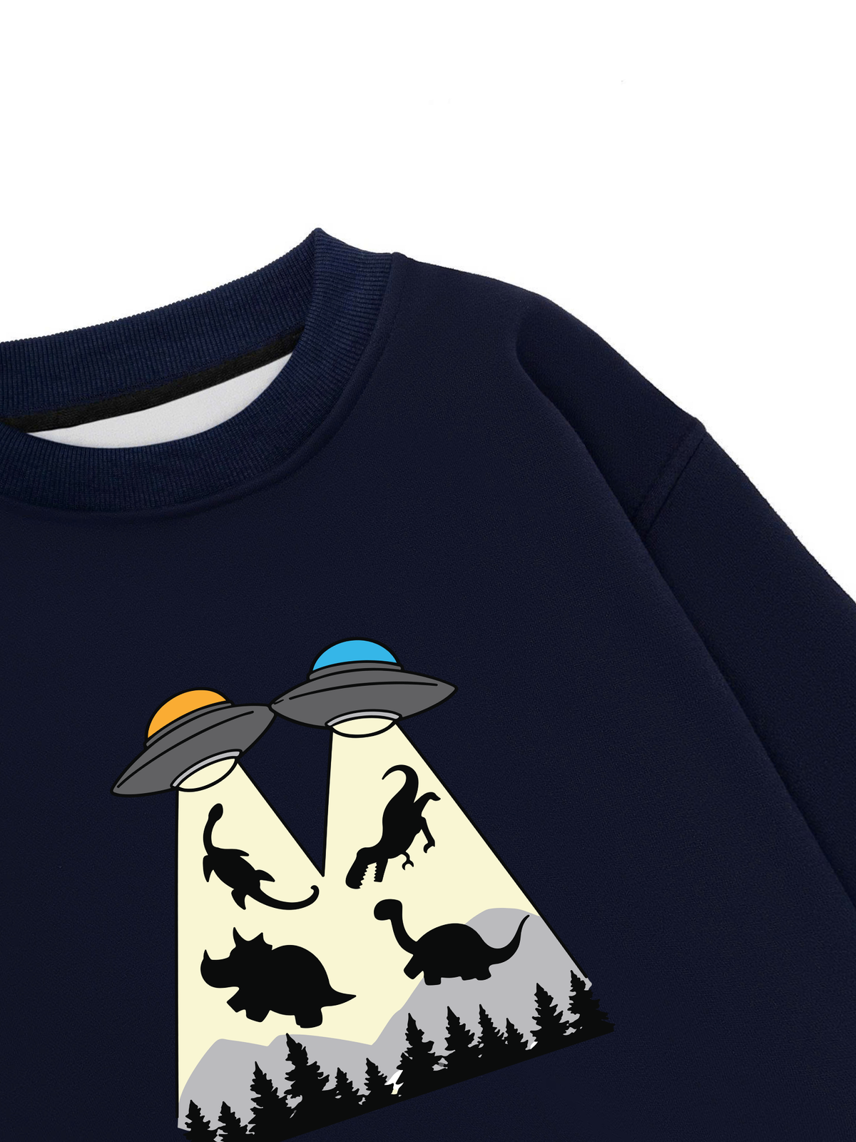 Áo Sweater Nỉ Hai Da DINO ABDUCTION