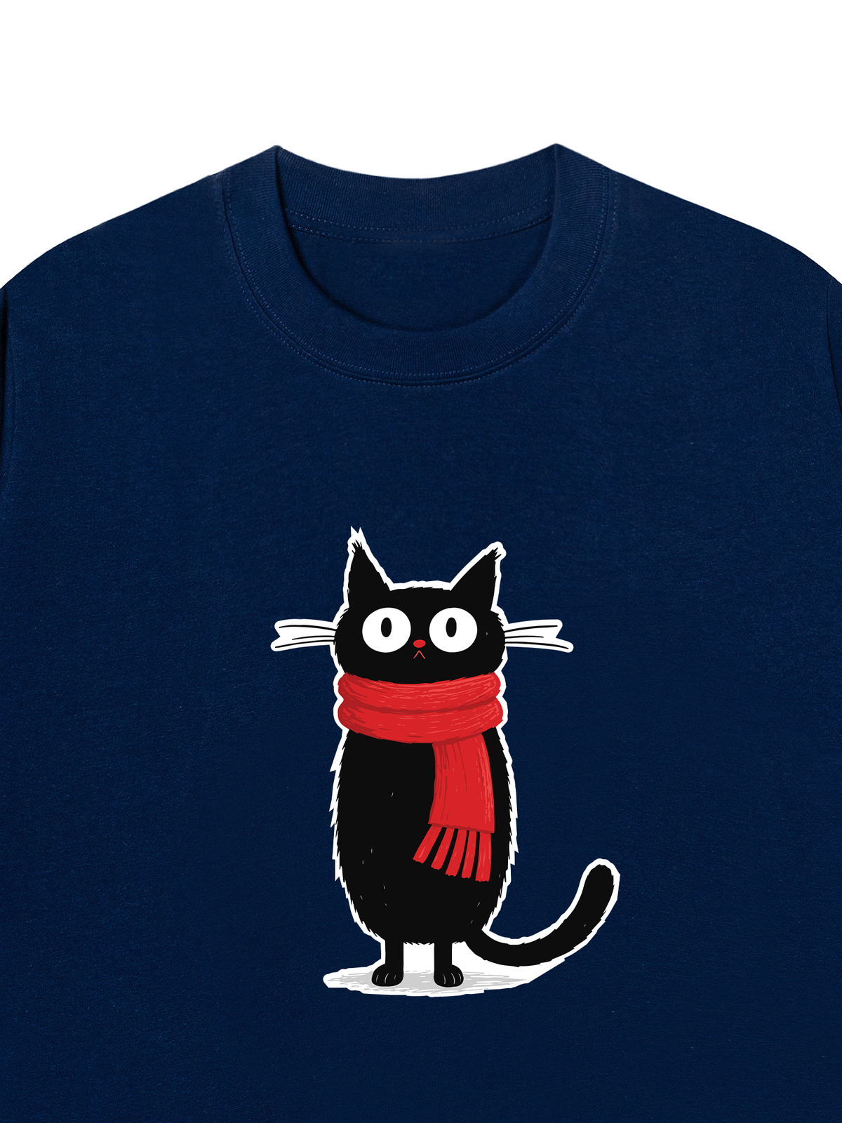 Áo Thun Relaxed Fit Red Scarf Cat