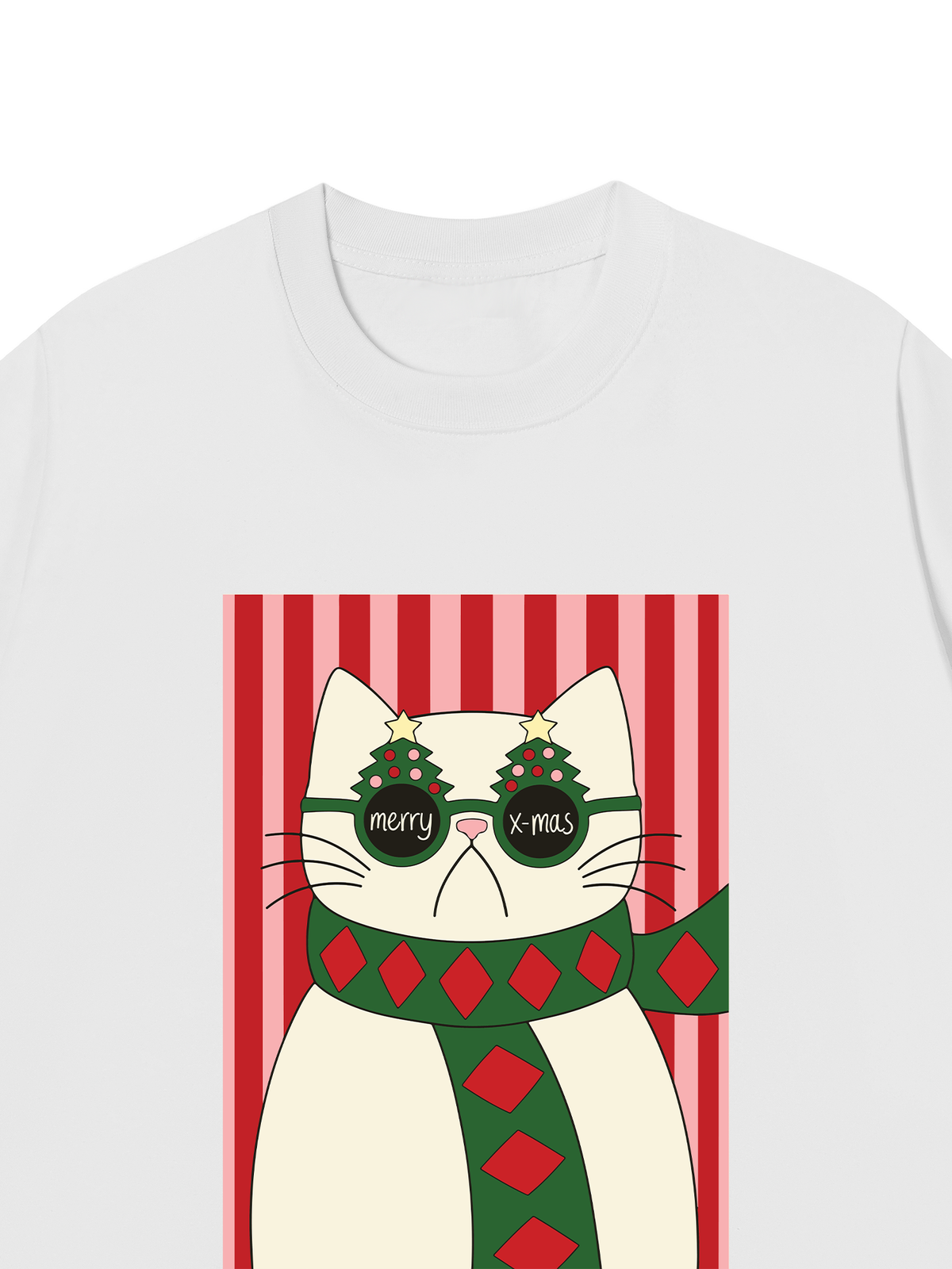 Áo Thun Relaxed Fit Meowy Christmas