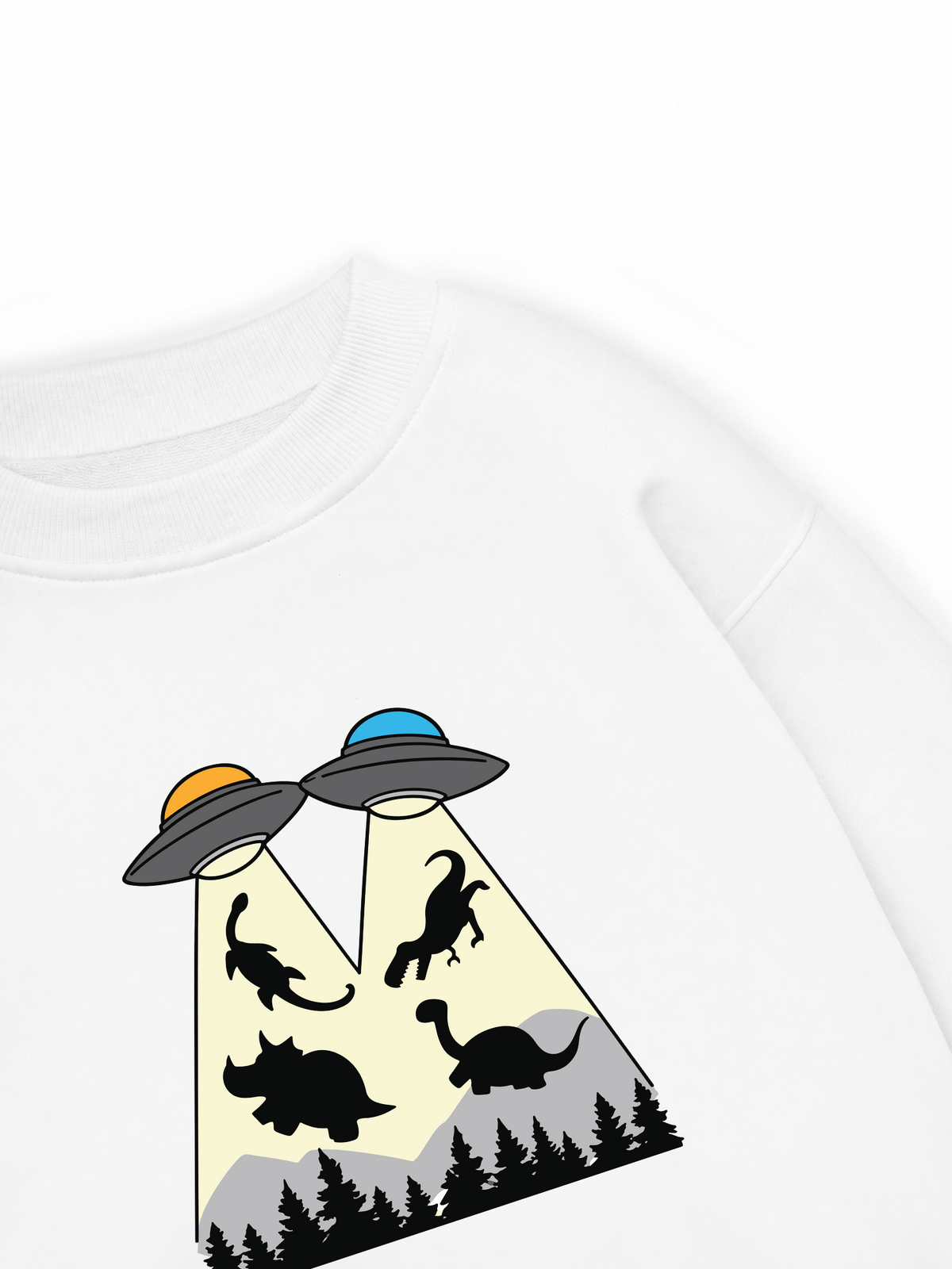 Áo Sweater Nỉ Hai Da DINO ABDUCTION