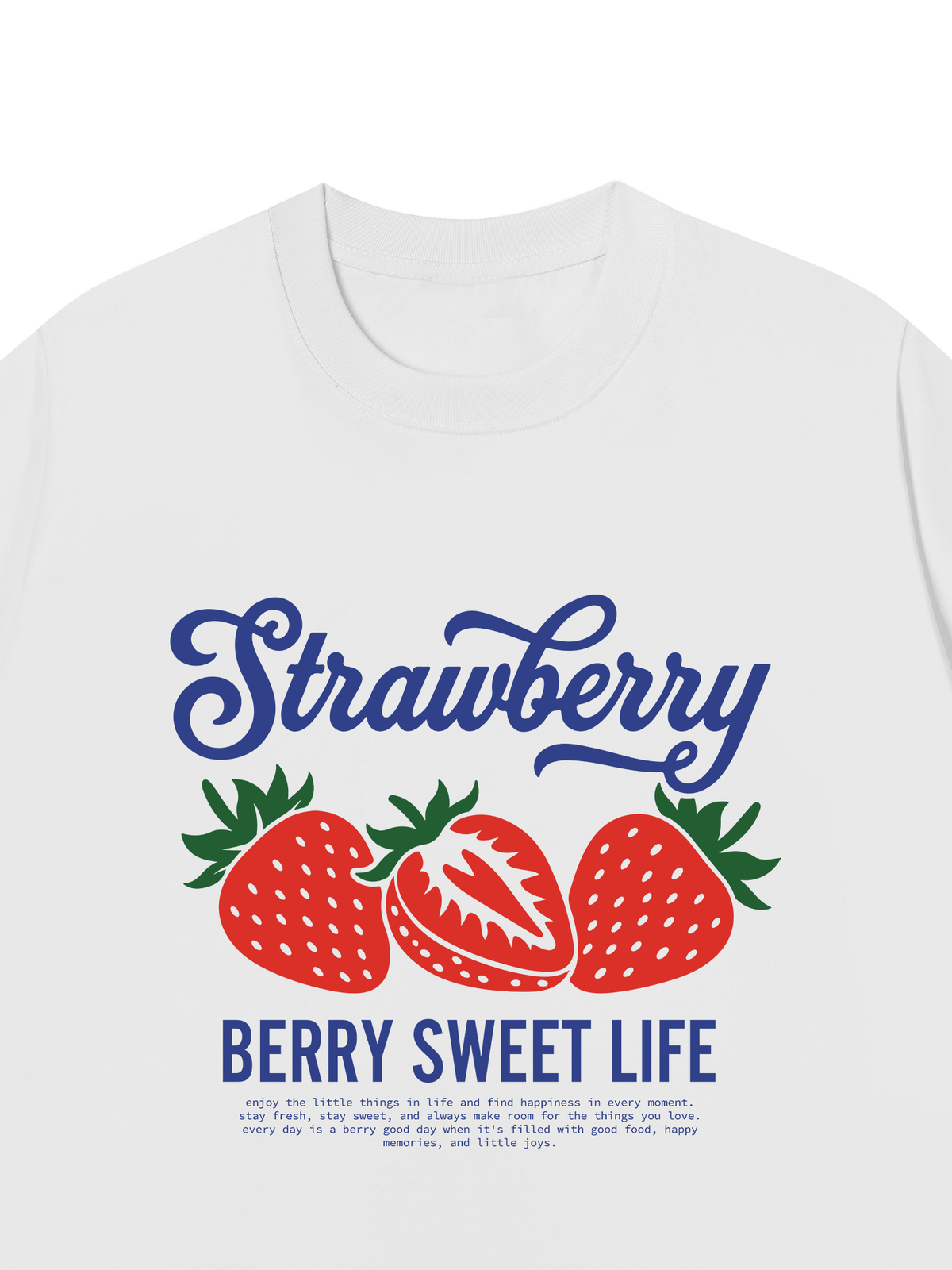 Áo Thun Relaxed Fit BERRY SWEET LIFE