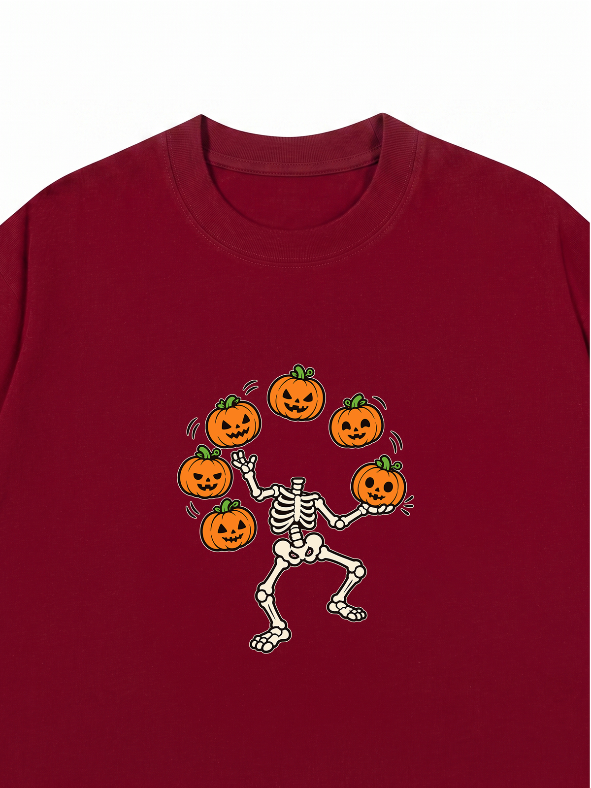 Áo Thun Relaxed Fit Pumpkin Juggler Skull