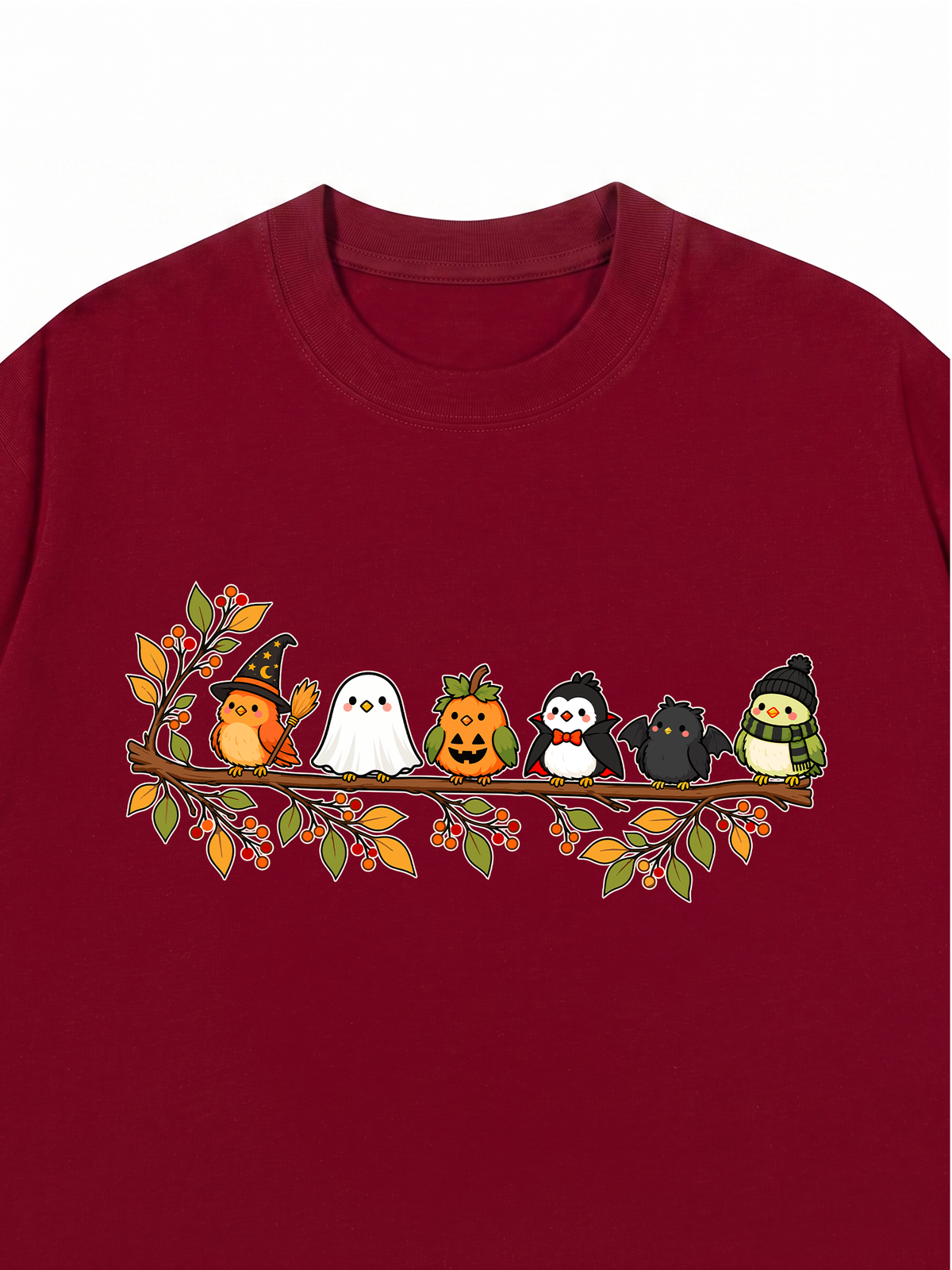 Áo Thun Relaxed Fit Halloween Birds Lineup