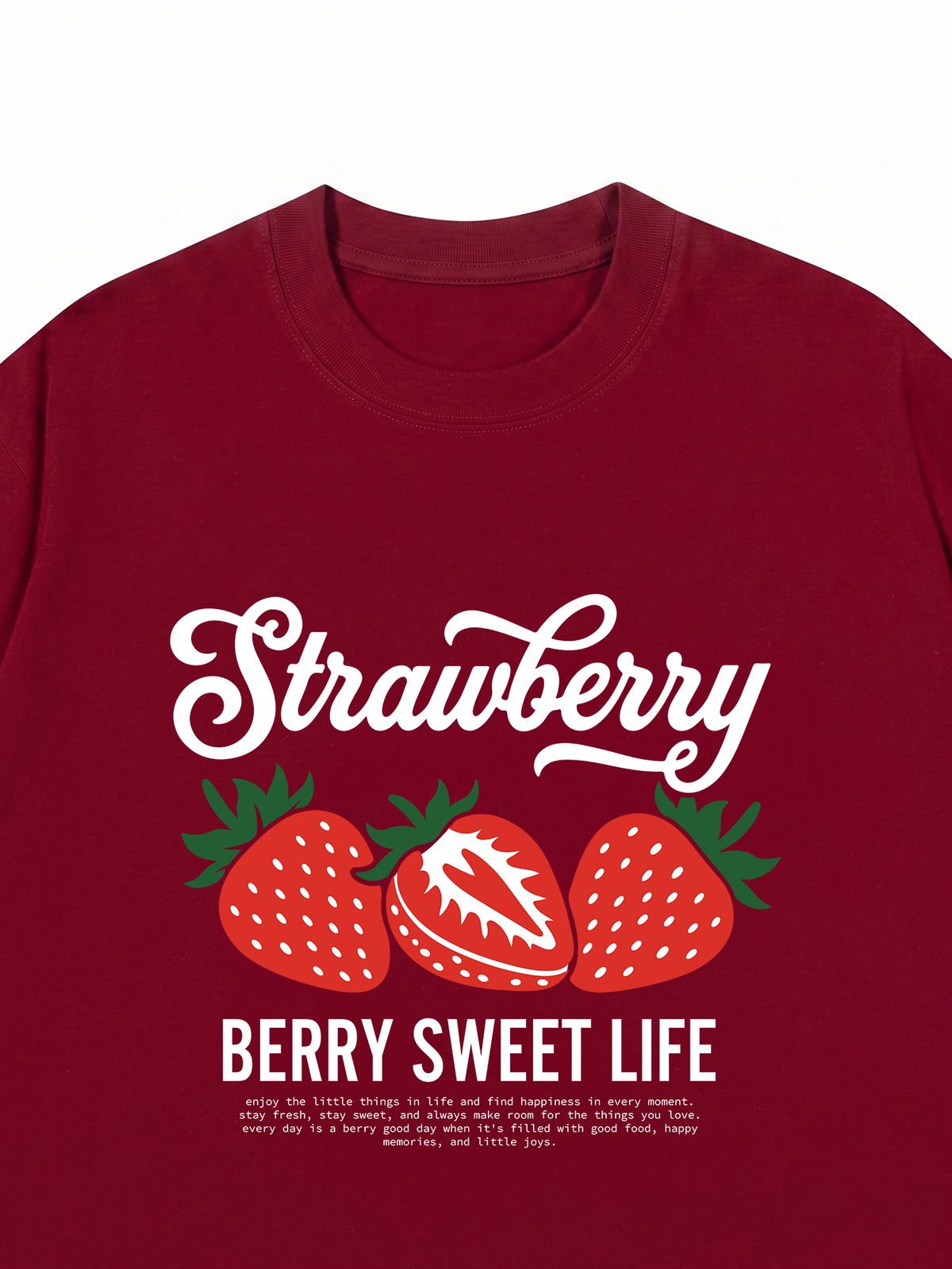 Áo Thun Relaxed Fit BERRY SWEET LIFE
