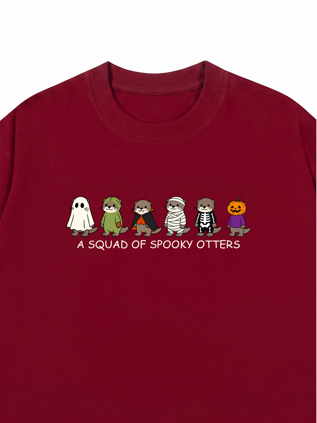 Áo Thun Relaxed Fit Halloween Otters Squad