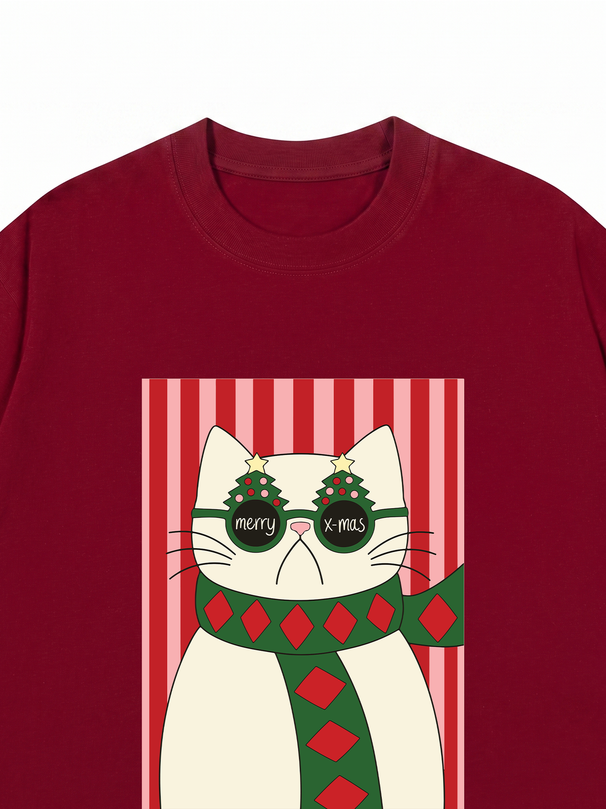 Áo Thun Relaxed Fit Meowy Christmas