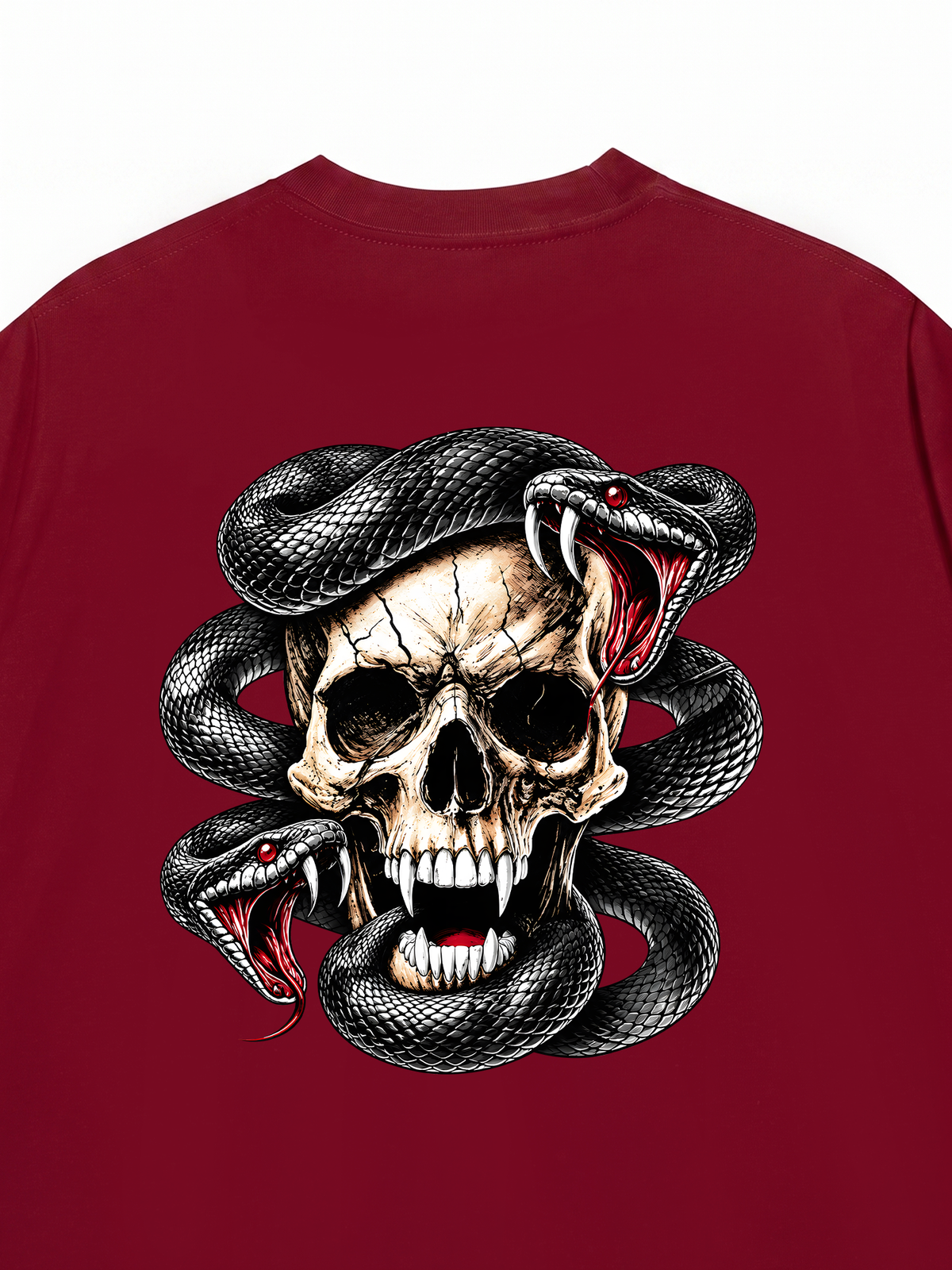 Áo Thun Relaxed Fit Viper Skull