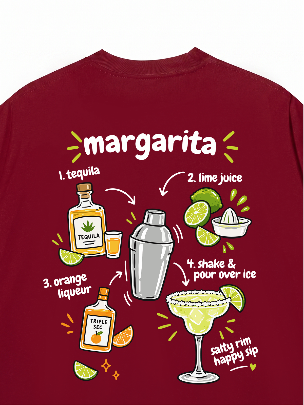 Áo Thun Relaxed Fit Margarita Happy Sip