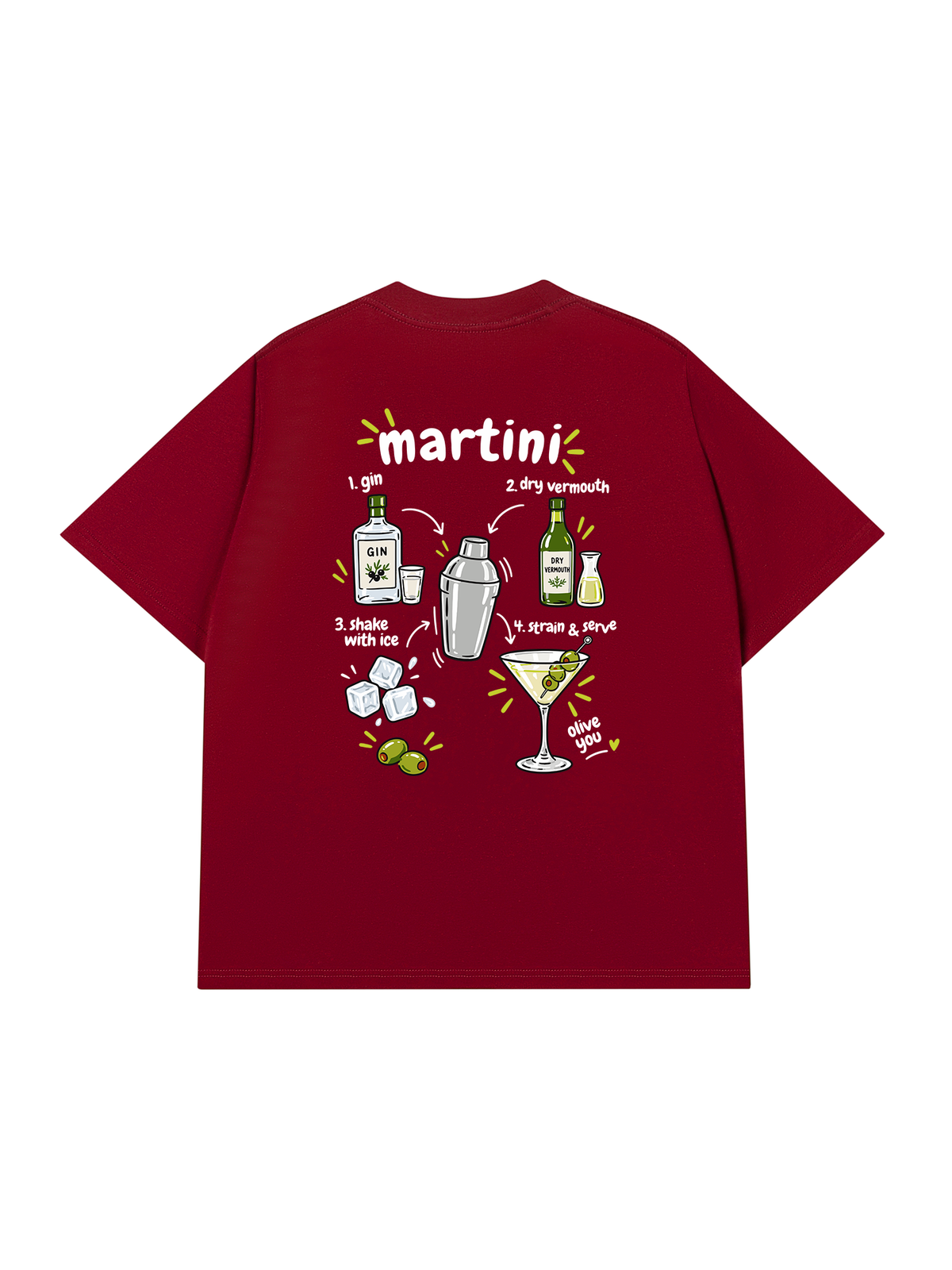 Áo Thun Relaxed Fit Martini Olive You