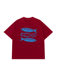 Áo Thun Relaxed Fit Blue Sardine