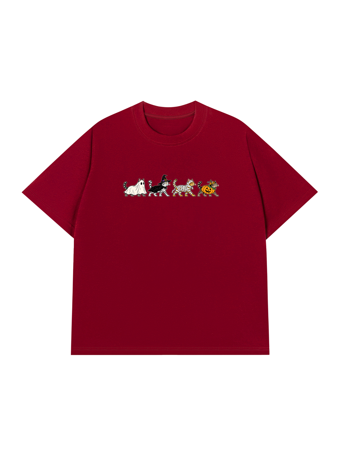 Áo Thun Relaxed Fit Halloween Meow Squad