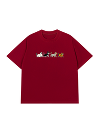 Áo Thun Relaxed Fit Halloween Meow Squad