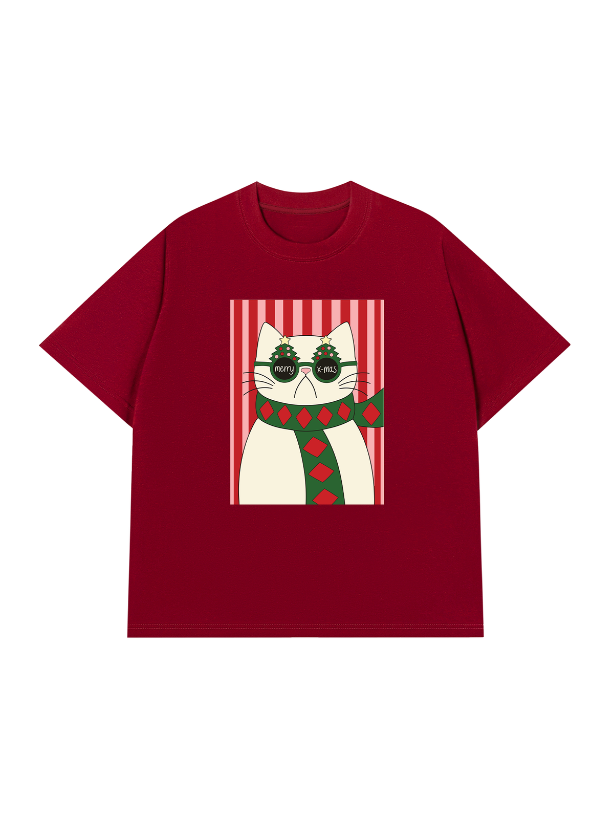Áo Thun Relaxed Fit Meowy Christmas