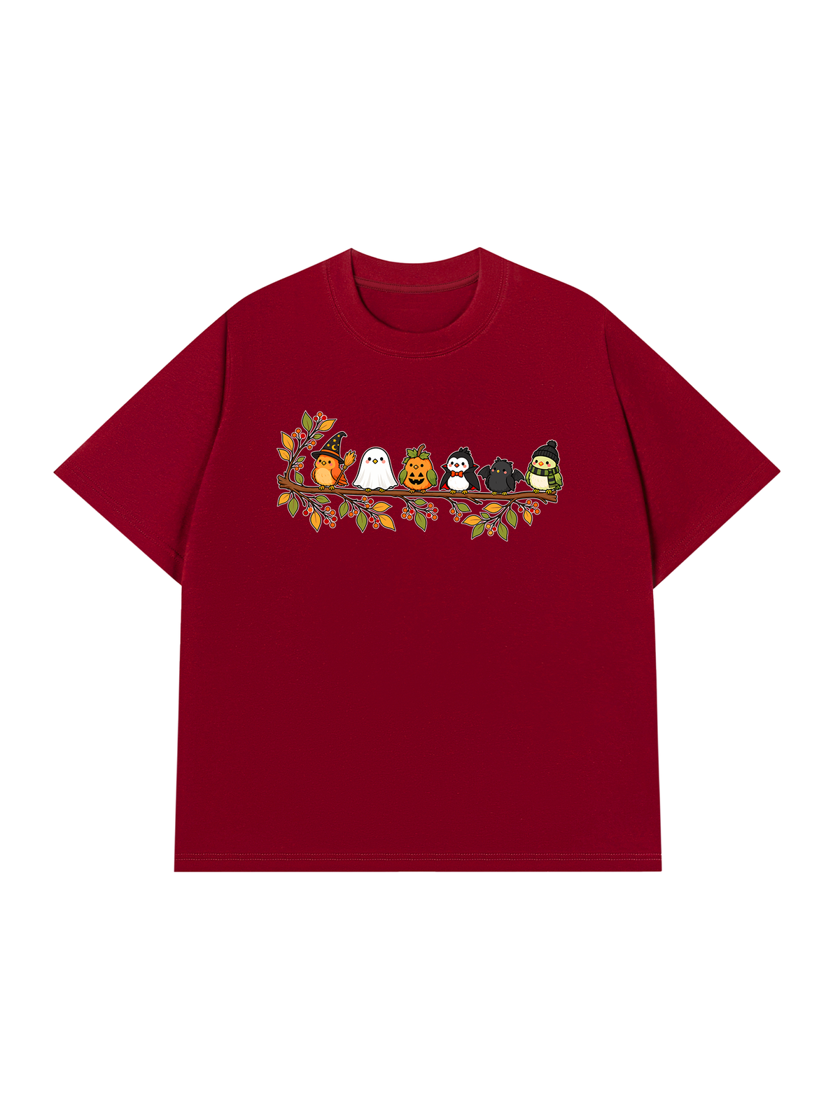 Áo Thun Relaxed Fit Halloween Birds Lineup