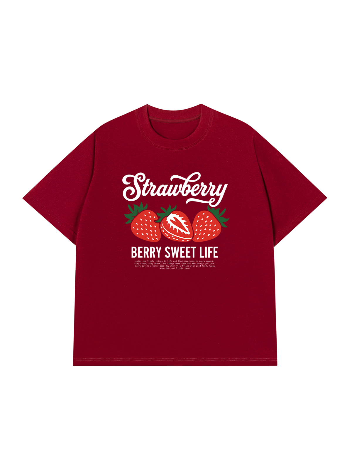 Áo Thun Relaxed Fit BERRY SWEET LIFE