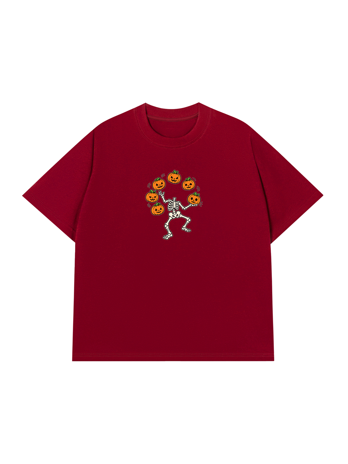 Áo Thun Relaxed Fit Pumpkin Juggler Skull