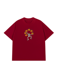 Áo Thun Relaxed Fit Pumpkin Juggler Skull