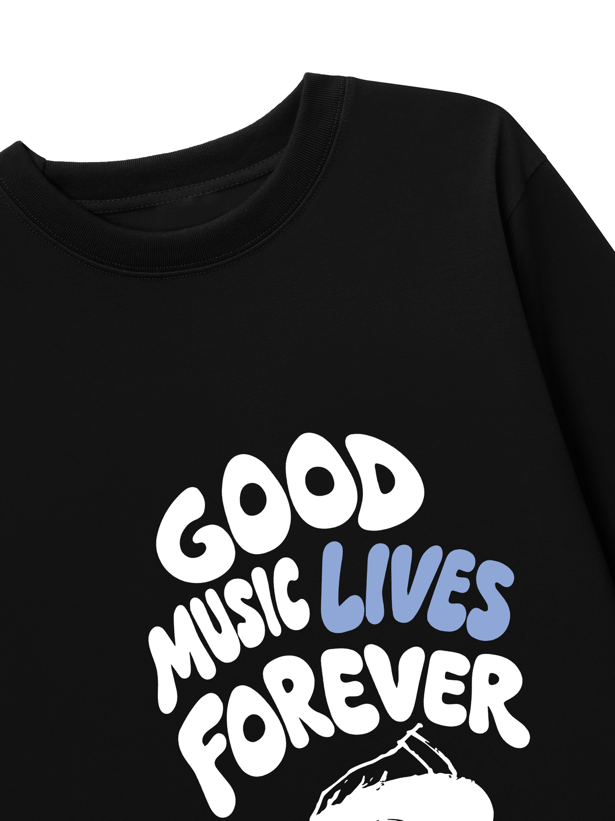 Áo Thun Dài Tay Good Music Lives Forever