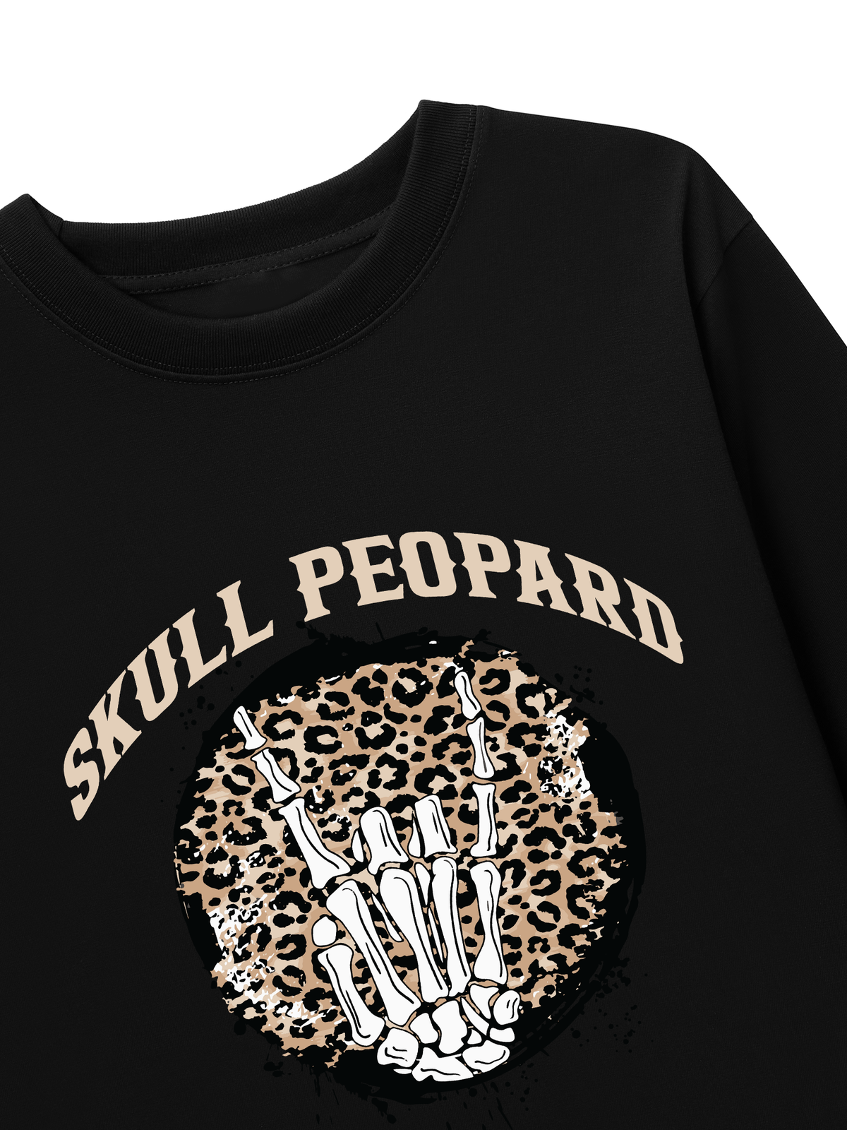 Áo Thun Dài Tay Skull Leopard
