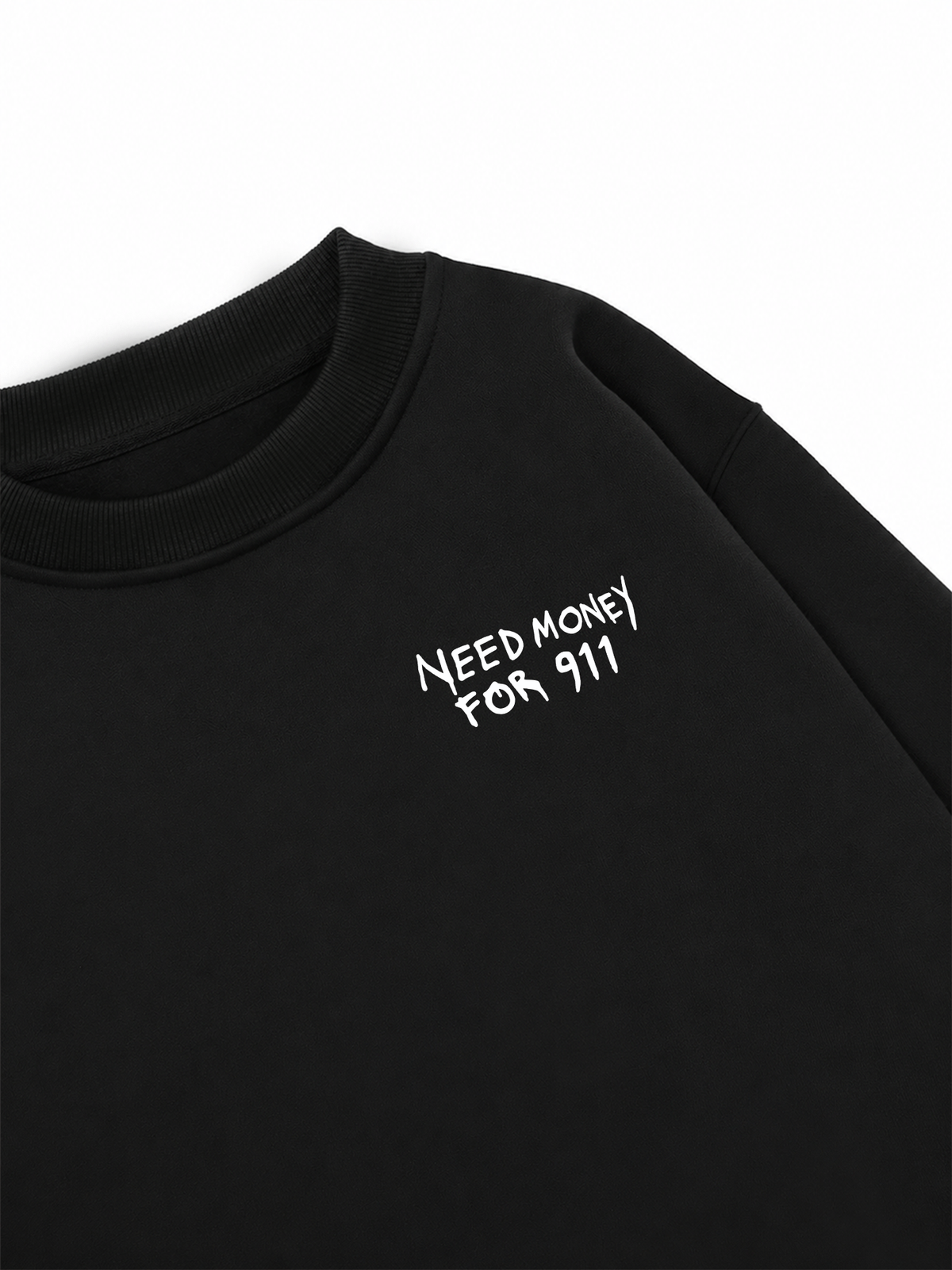 Áo Sweater Nỉ Hai Da Need Money For 911