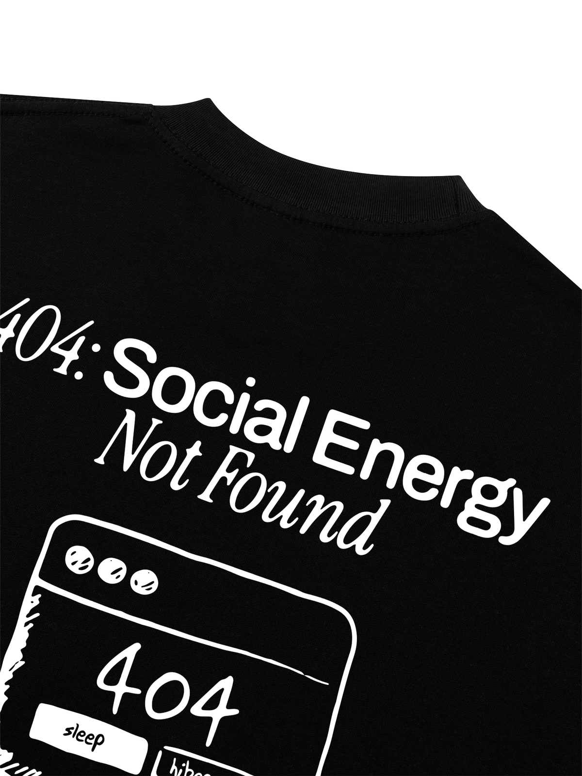 Áo Thun Boxy Social Energy Not Found