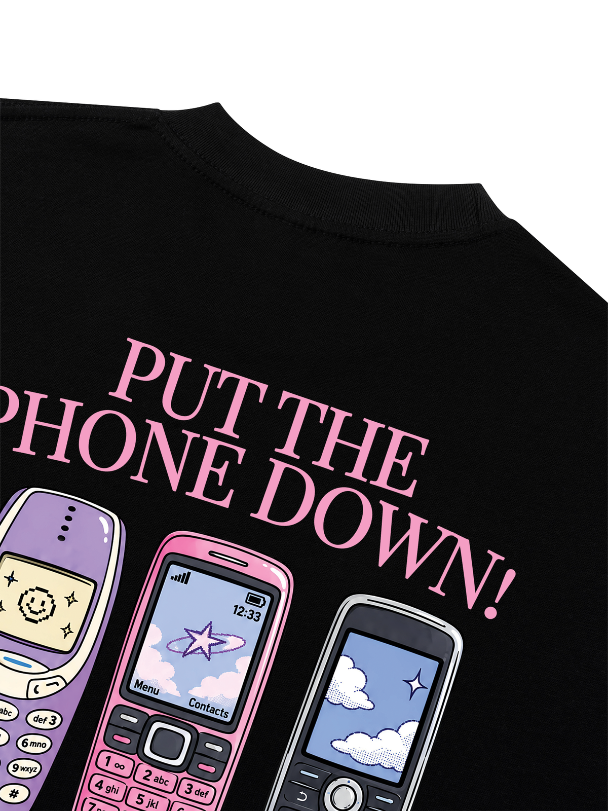 Áo Thun Boxy Put the Phone Down
