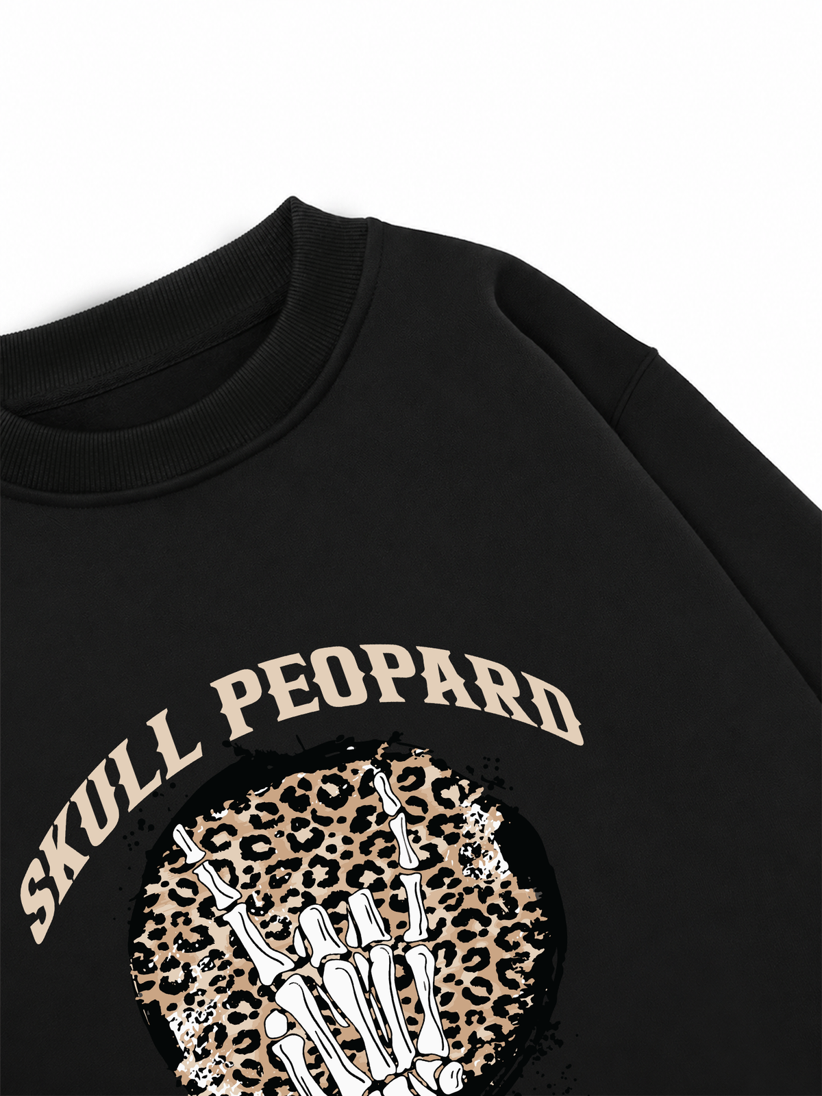 Áo Sweater Nỉ Hai Da Skull Leopard