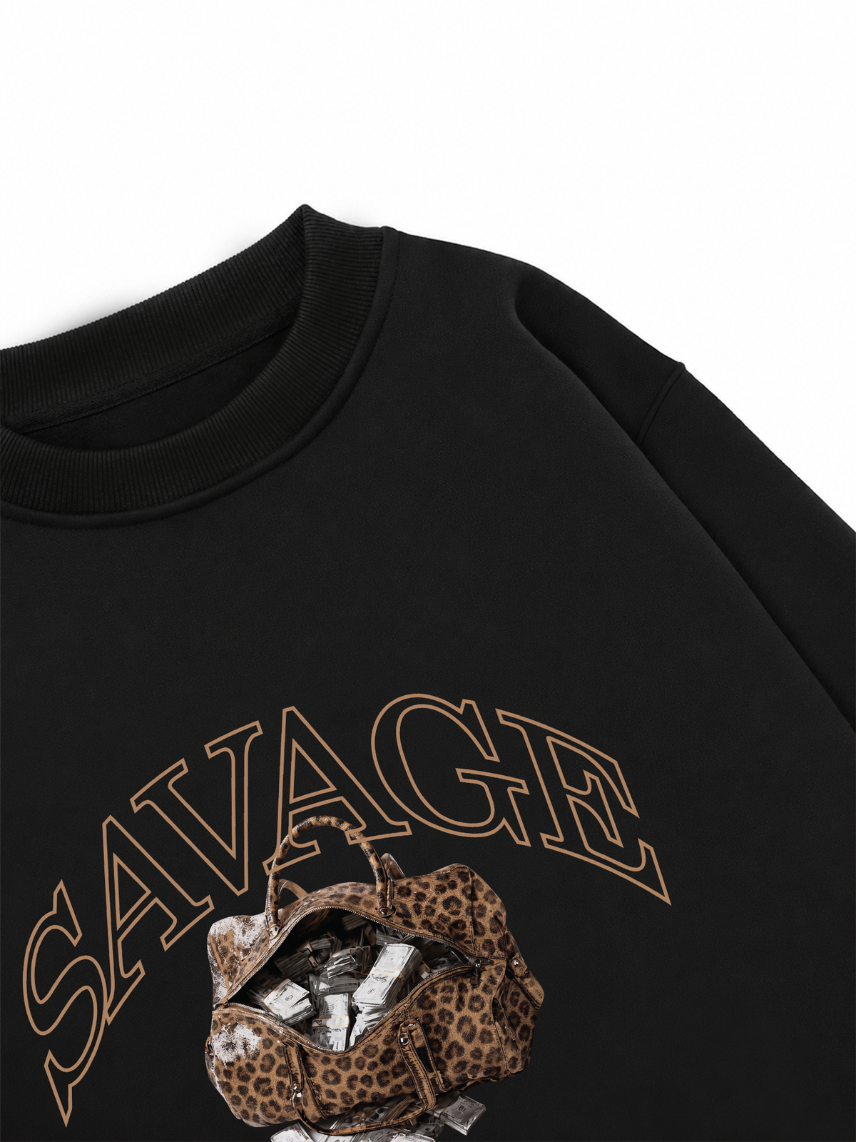 Áo Sweater Nỉ Hai Da Savage Stash