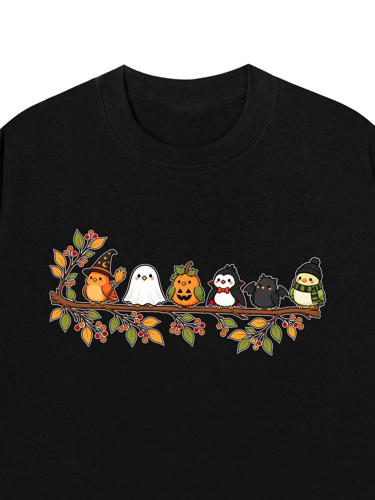 Áo Thun Relaxed Fit Halloween Birds Lineup