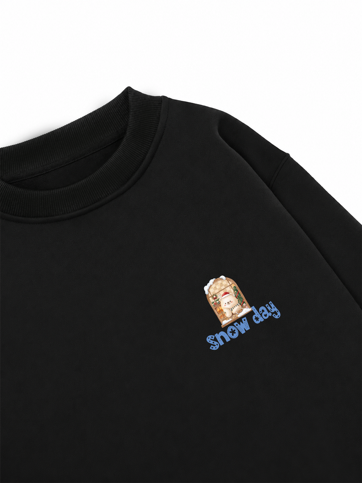 Áo Sweater Nỉ Hai Da Snow Day