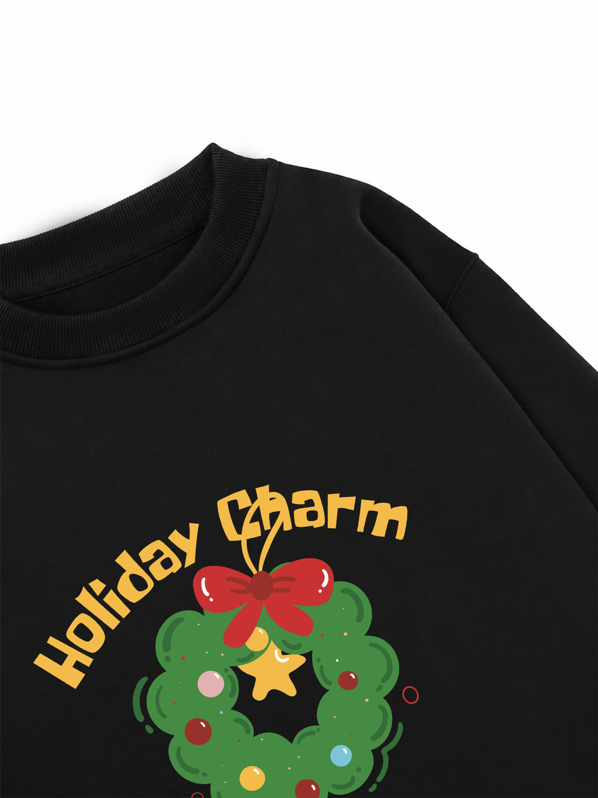 Áo Sweater Nỉ Hai Da Holiday Charm
