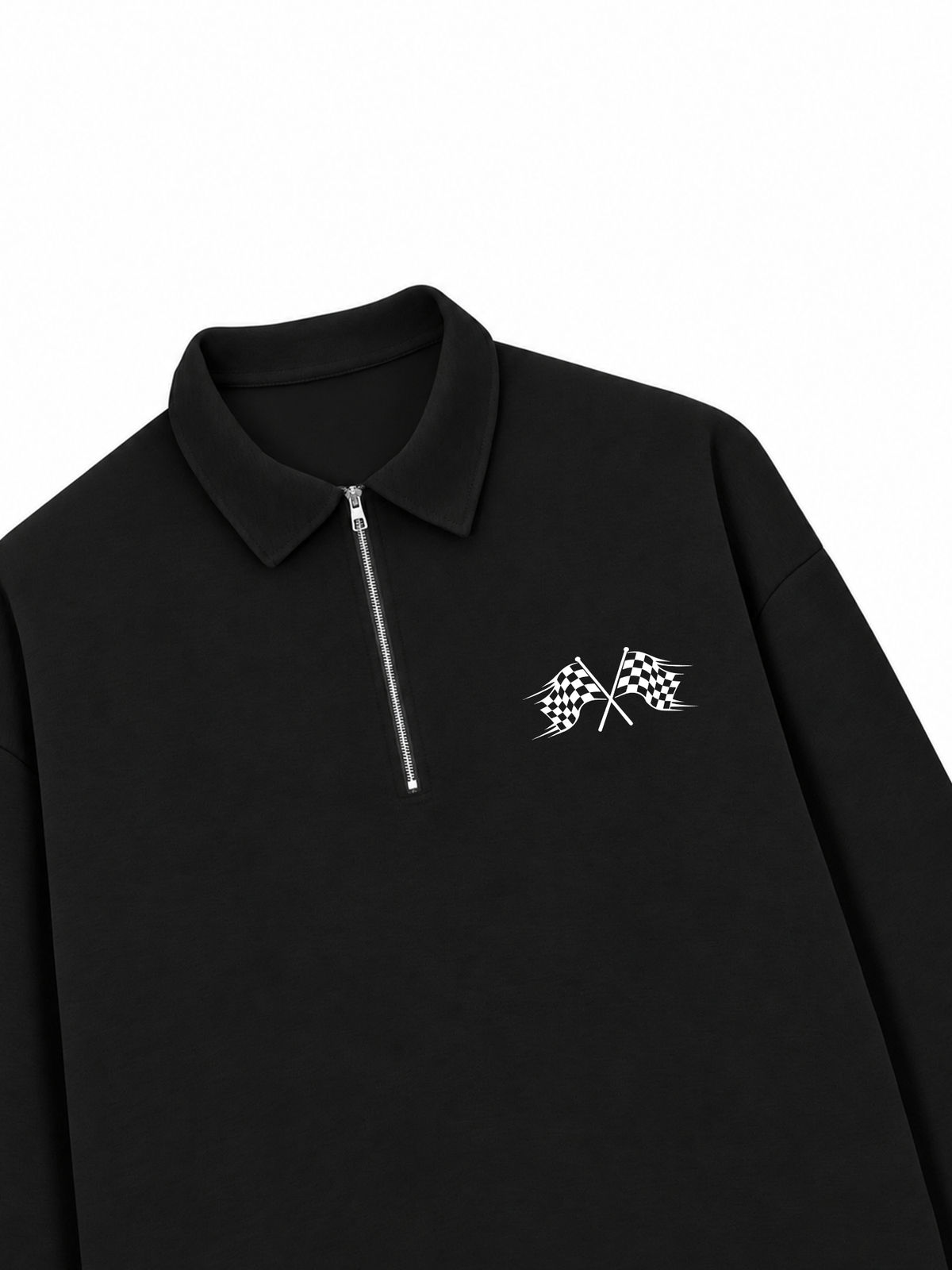 Áo Sweater Polo Nỉ Hai Da Sport Racing Club