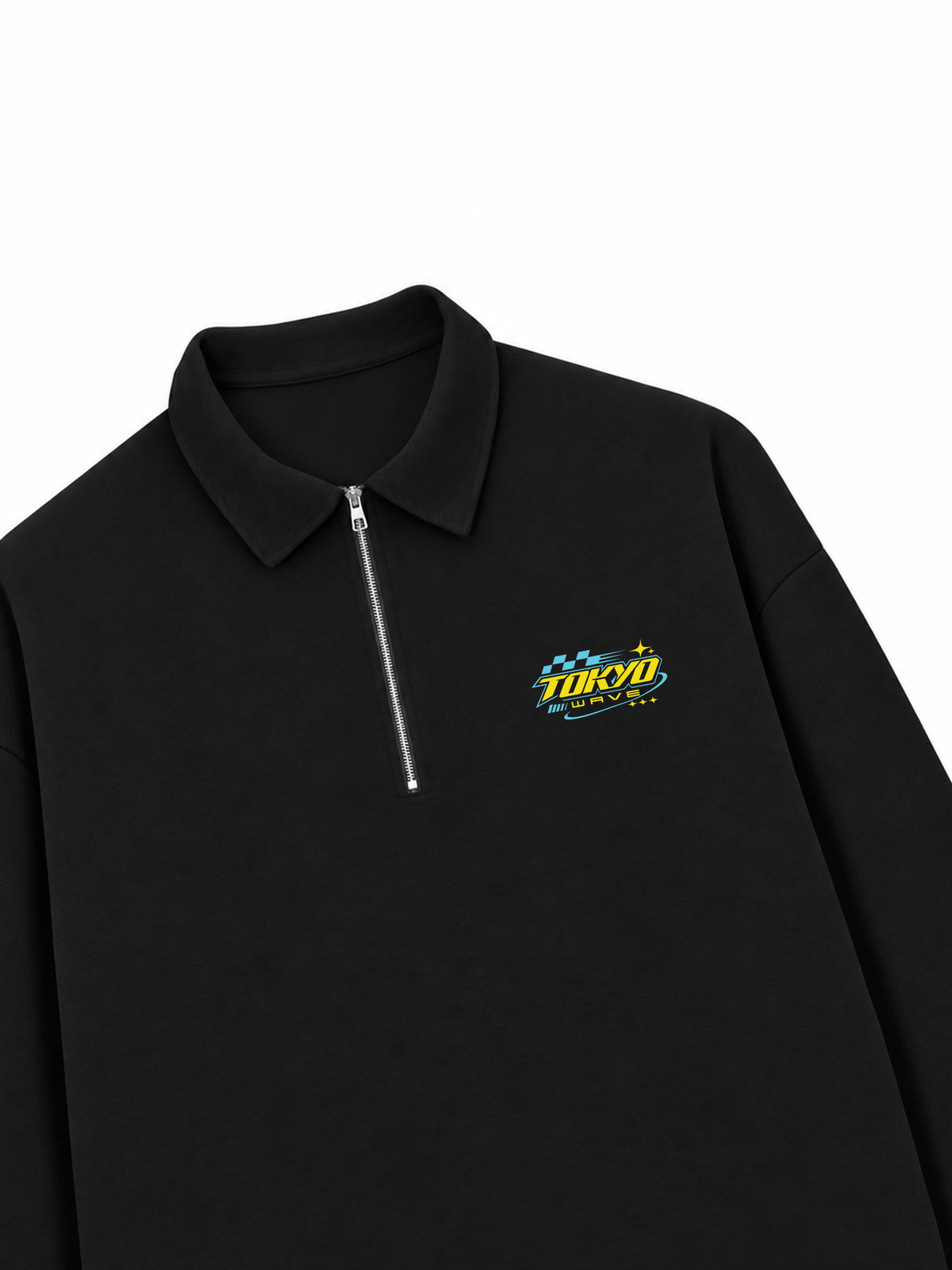 Áo Sweater Polo Nỉ Hai Da Tokyo Wave
