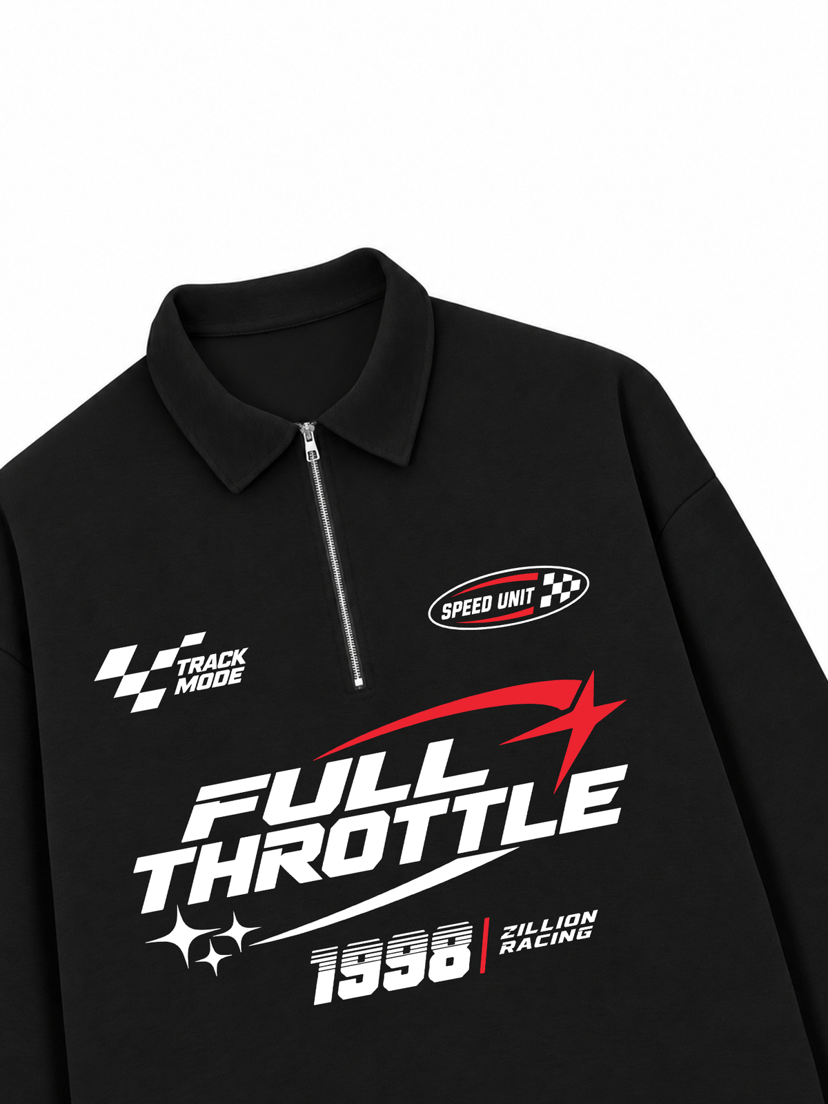 Áo Sweater Polo Nỉ Hai Da Full Throttle