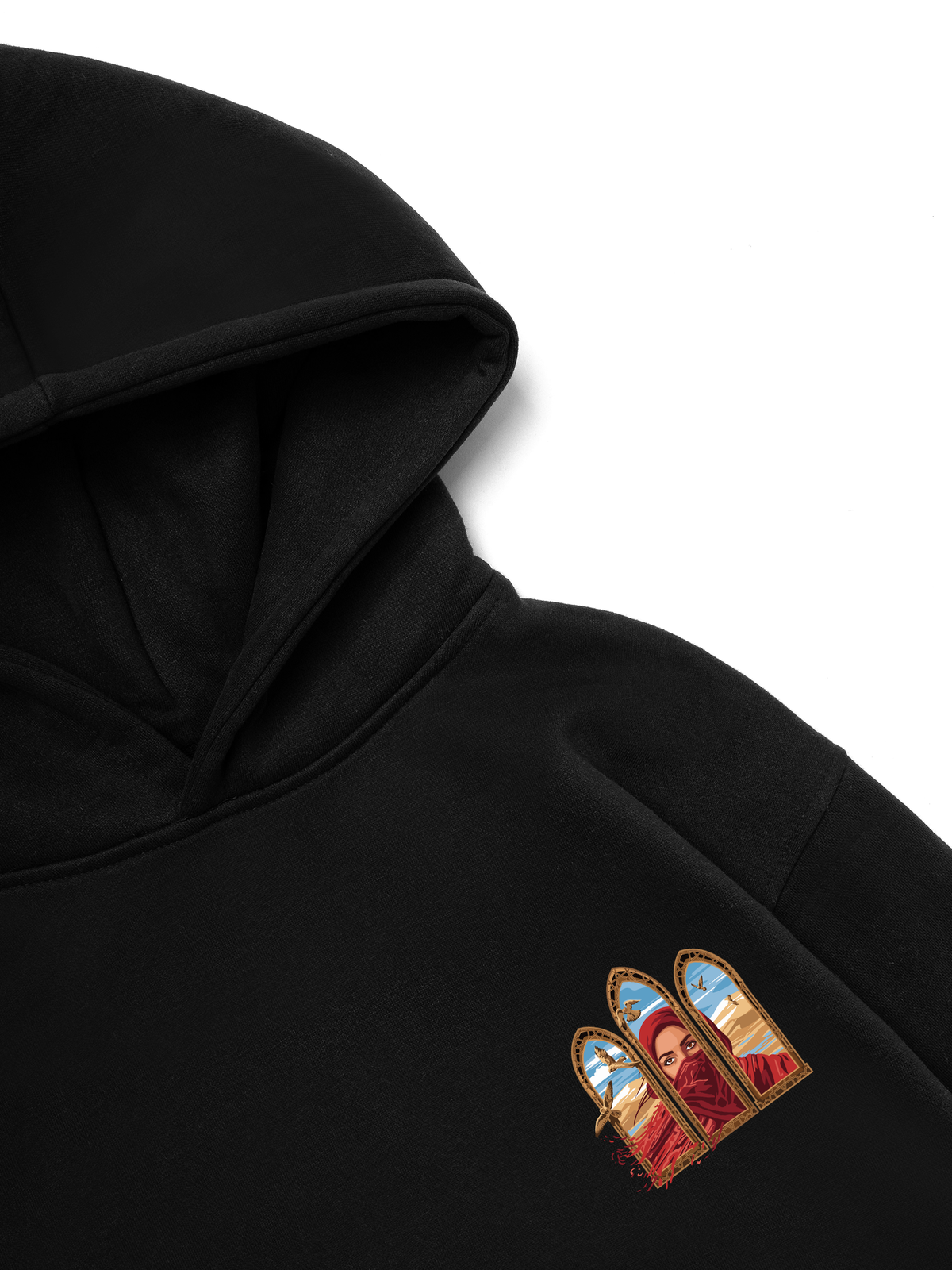 Áo Hoodie Nỉ Hai Da Desert Gaze