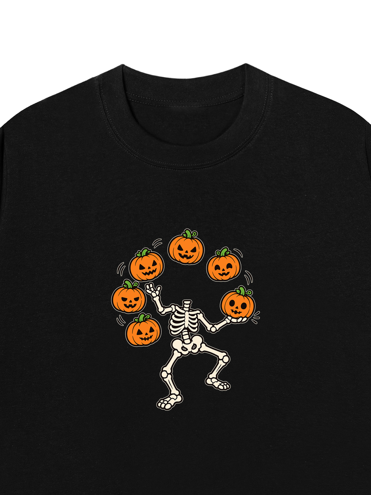 Áo Thun Relaxed Fit Pumpkin Juggler Skull
