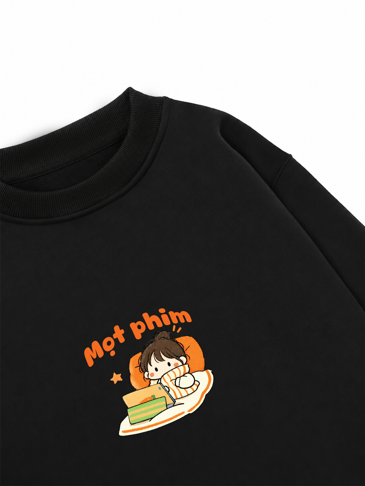 Áo Sweater Nỉ Hai Da Mọt Phim