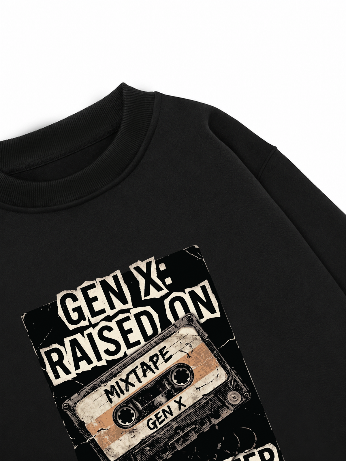 Áo Sweater Nỉ Hai Da Gen X Raised On