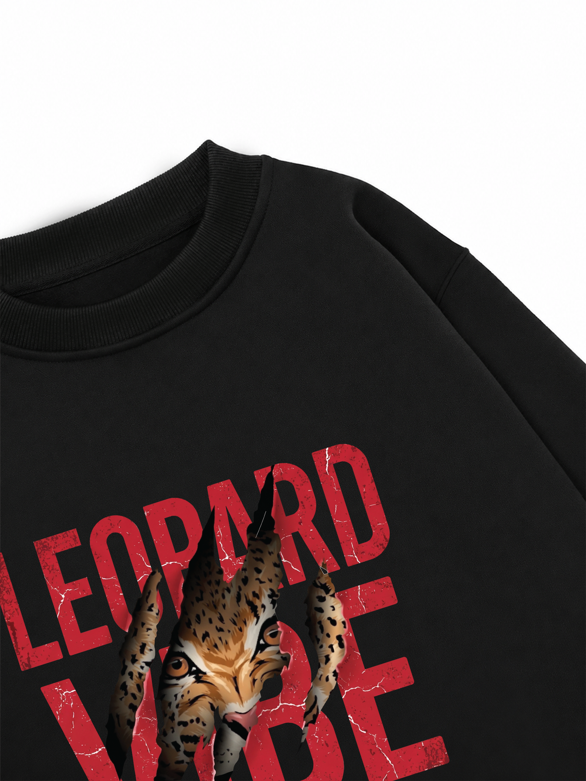 Áo Sweater Nỉ Hai Da Leopard Rip