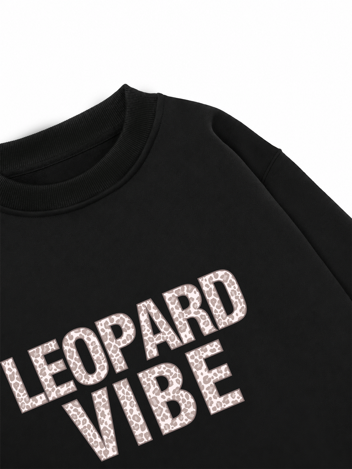 Áo Sweater Nỉ Hai Da Leopard Vibe