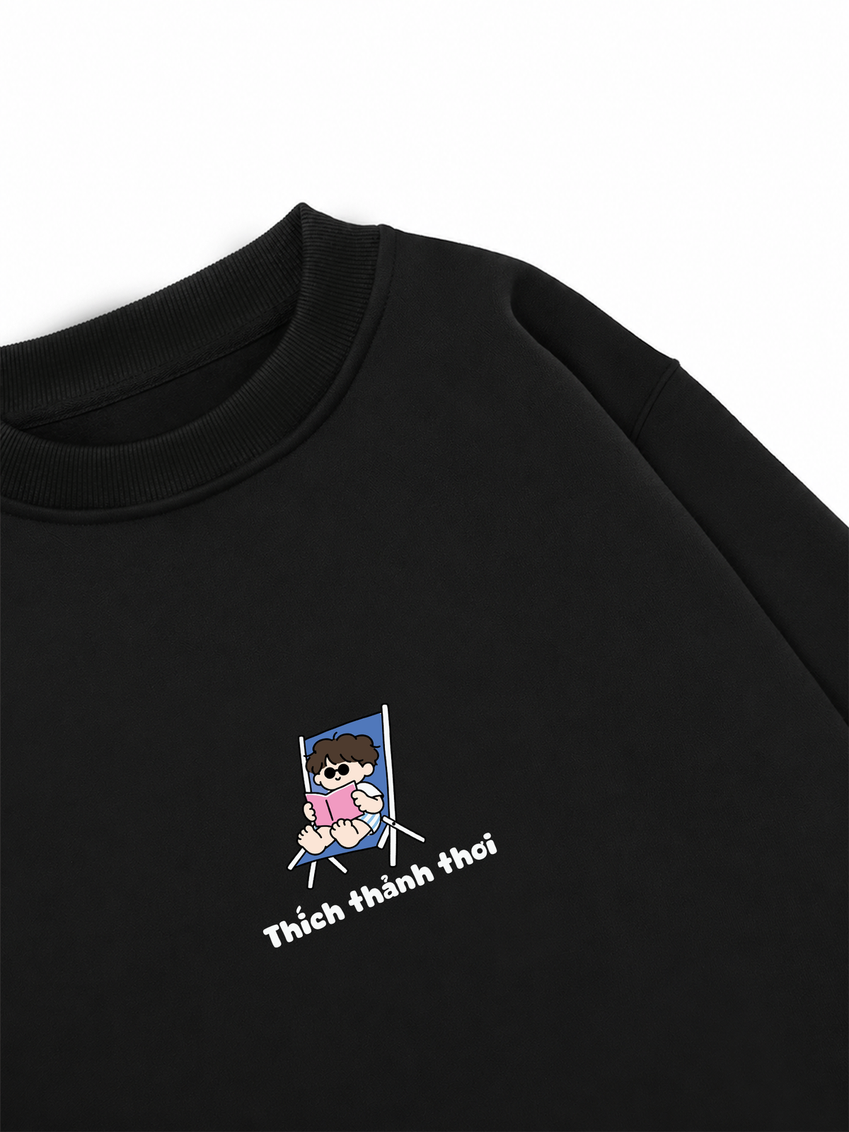 Áo Sweater Nỉ Hai Da Thích Thảnh Thơi