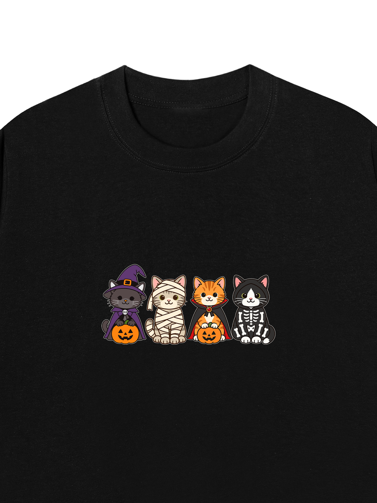 Áo Thun Relaxed Fit Cute Monster Cats