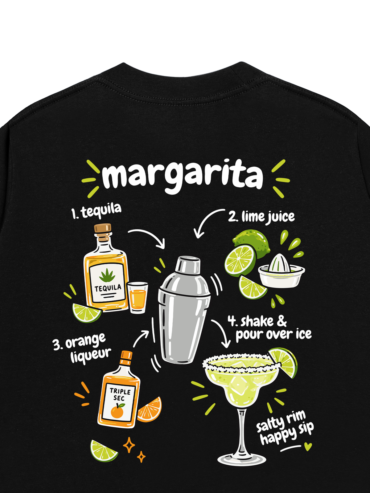 Áo Thun Relaxed Fit Margarita Happy Sip