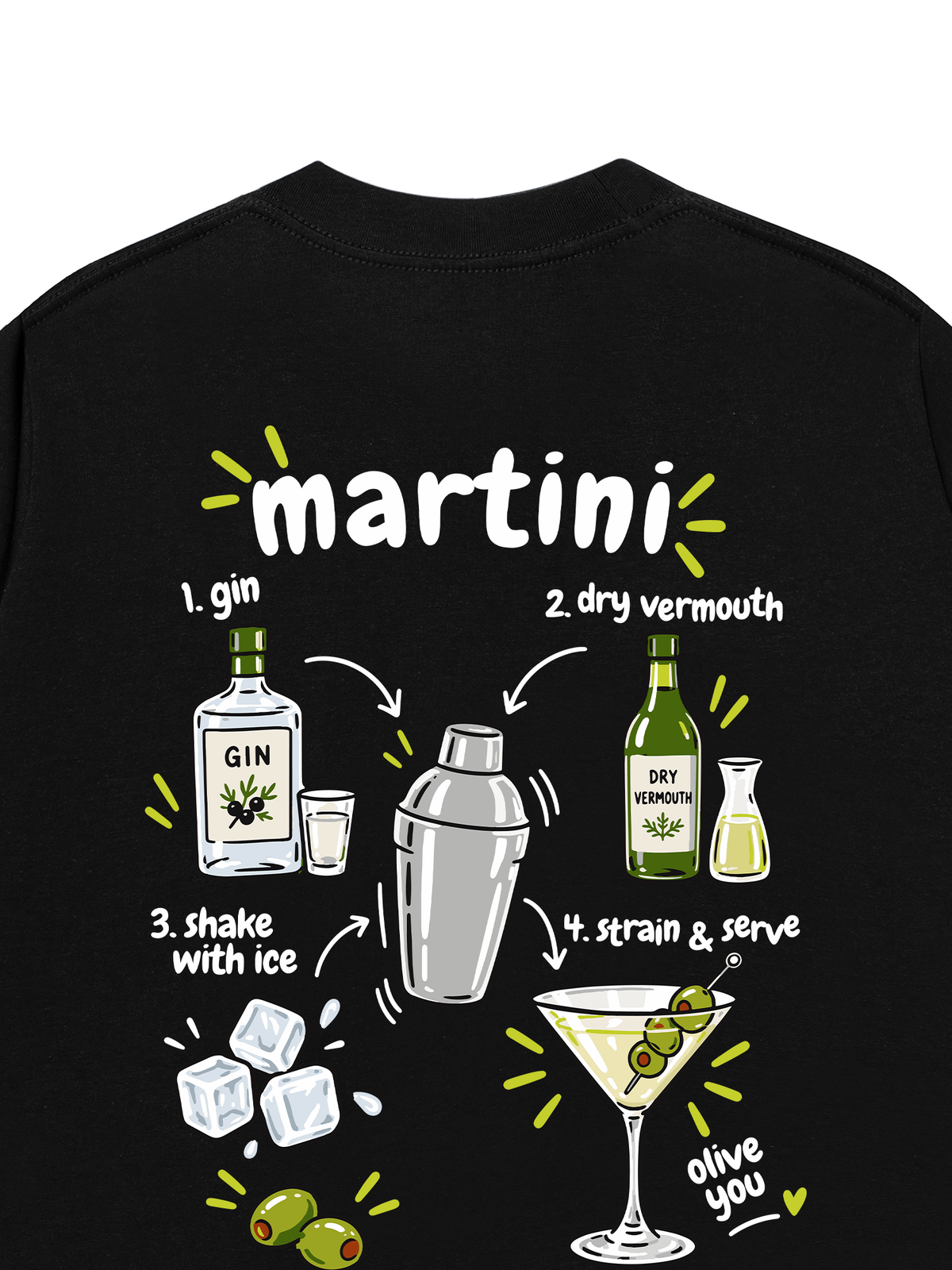 Áo Thun Relaxed Fit Martini Olive You